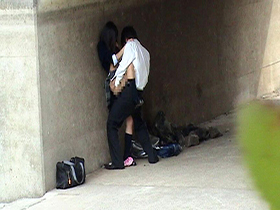 のぞき投稿　カップル盗撮　サンプル画像08